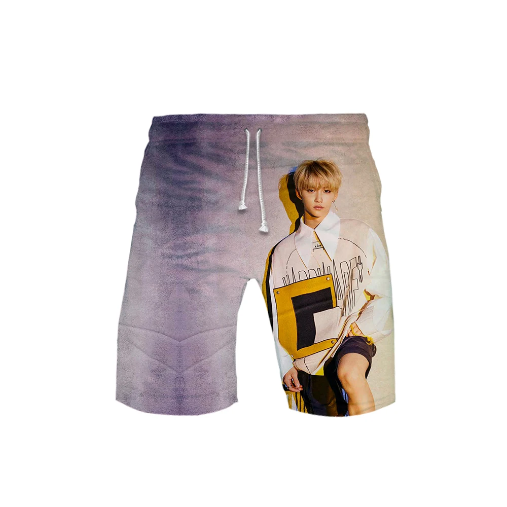 Stray Kids Yellow Wood Soul album Style summer men fashion Leisure trend shorts 2019 New Kpop popular casual | Мужская одежда