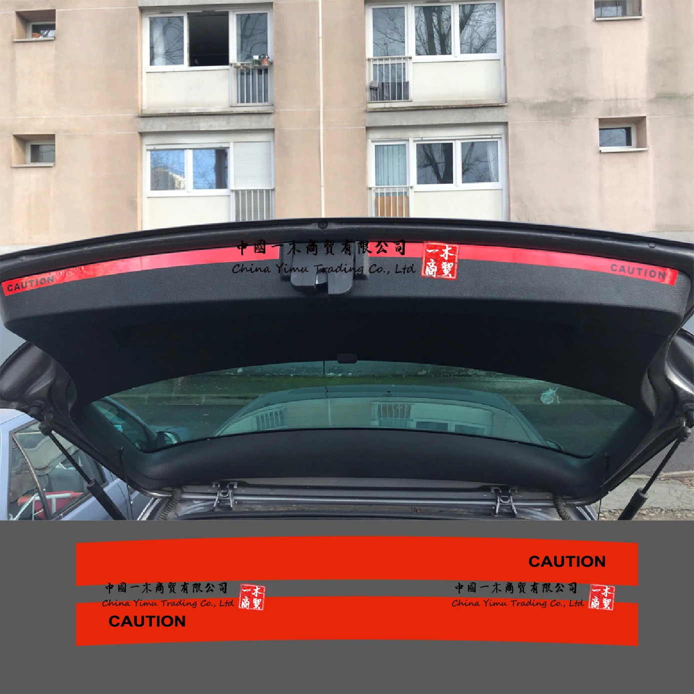 

Automotive products Trunk of The Car Sticker and Decal Reflective Safety Warning Sticker Suitable for VW Golf Polo