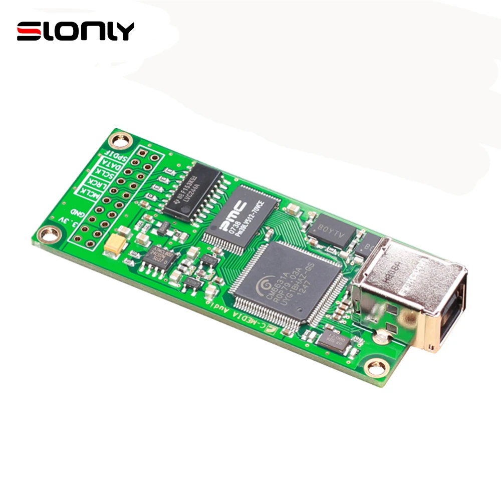 

CM6631A USB to I2S Digital Interface Asynchronous Sound Card Compatible with Ltalian Amanero XMOS DAC