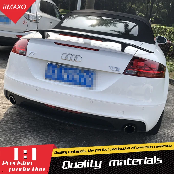 Для Audi TT Quattro спойлер 2015 2017 для TF Спойлер ABS Материал заднее крыло автомобиля