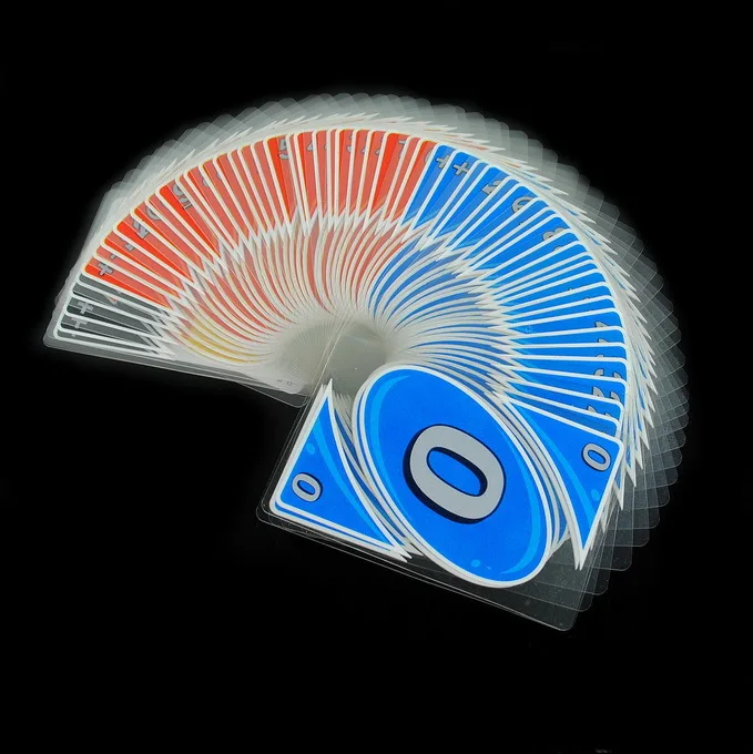 Прозрачные Кристальные пластиковые UNO водонепроницаемые карты для покера