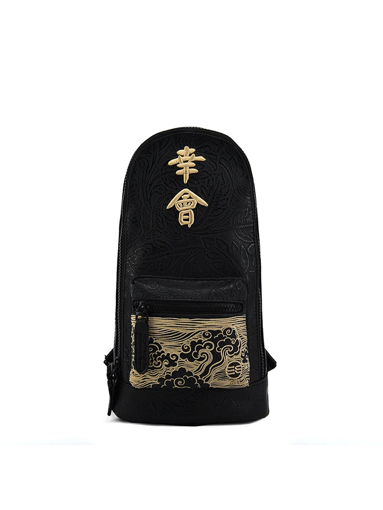 

Chinese Style Fashion Brand Long-Looking Lucky Men and Women Couple Summer Casual Fashion Shoulder Crossbody Bag Chest Bag