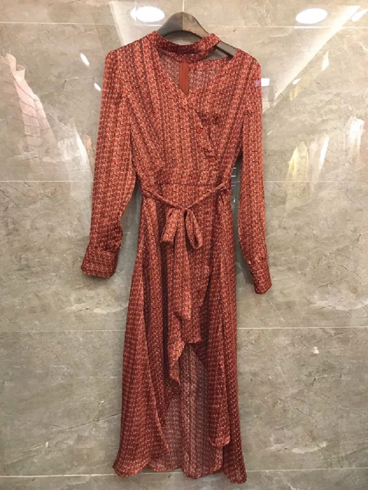 Женское асимметричное шелковое платье желтое оранжевое абрикосовое ажурное с