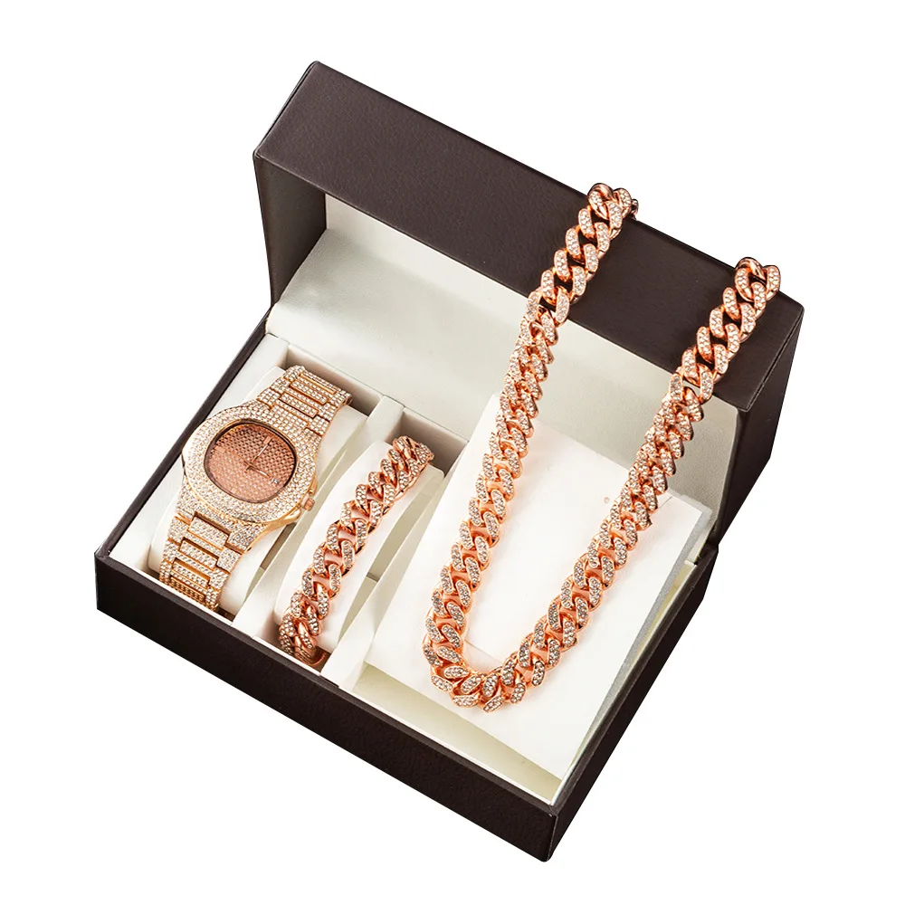 

Wine barrel square gold watch ladies bracelet watch waterproof ladies crystal diamond watch, ladies luxury with calendar