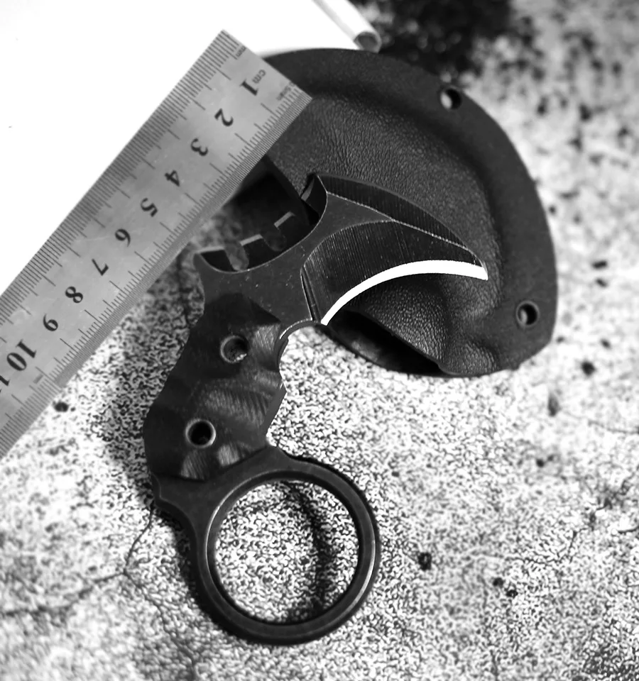 Мини EDC небольшой зажим челюсти Karambit Открытый выживания тренировочный