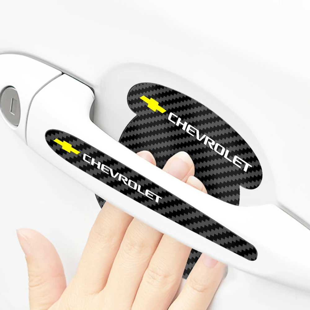 

4/8pcs Car Door Handle Bowl Scratch Protective Sticker Silicone Anti-collision Strip For Chevrolet Cruze Captiva Aveo Niva Trax