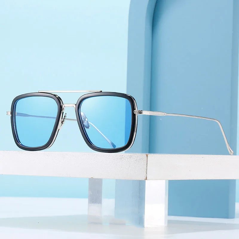 

Retro Square Sunglasses Men Brand Vintage Travel Metal Frame Sun Glasses Male Shades Mirror Driver Gafas Oculos De Sol