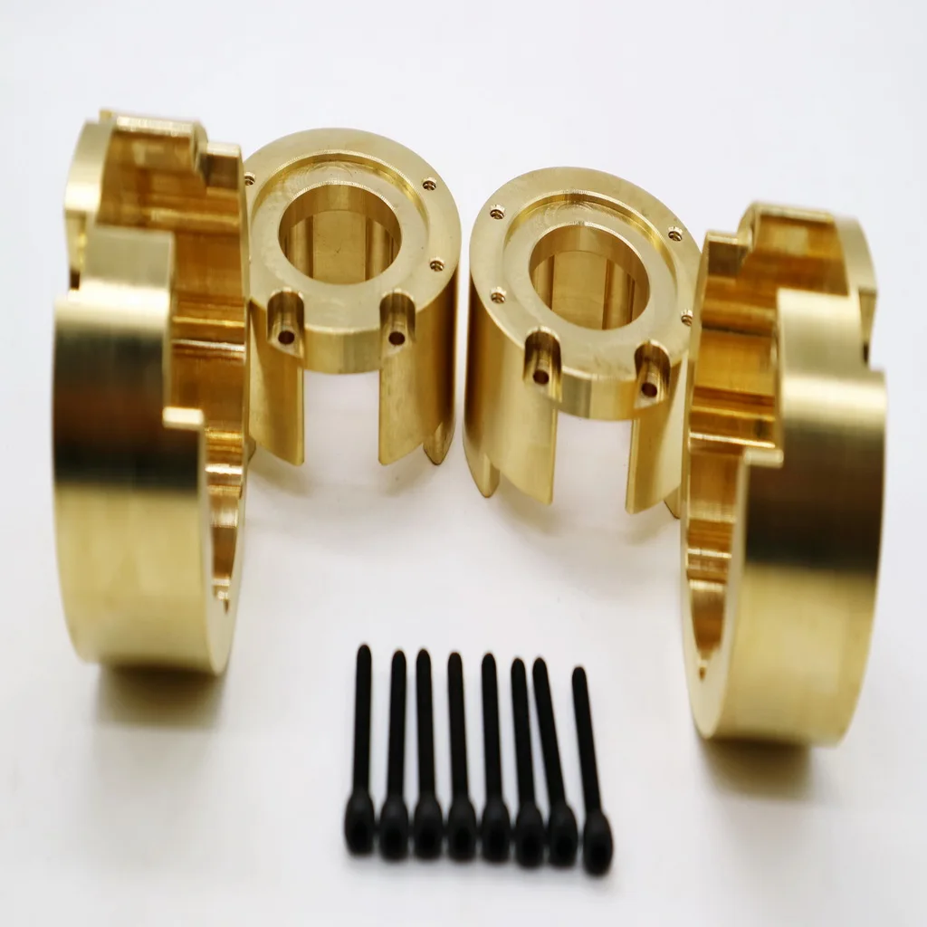 

4x Brass Counterweight Tire Weight W/ Screws For -4 Accs Parts