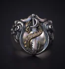 Мужское кольцо из нержавеющей стали, в готическом стиле