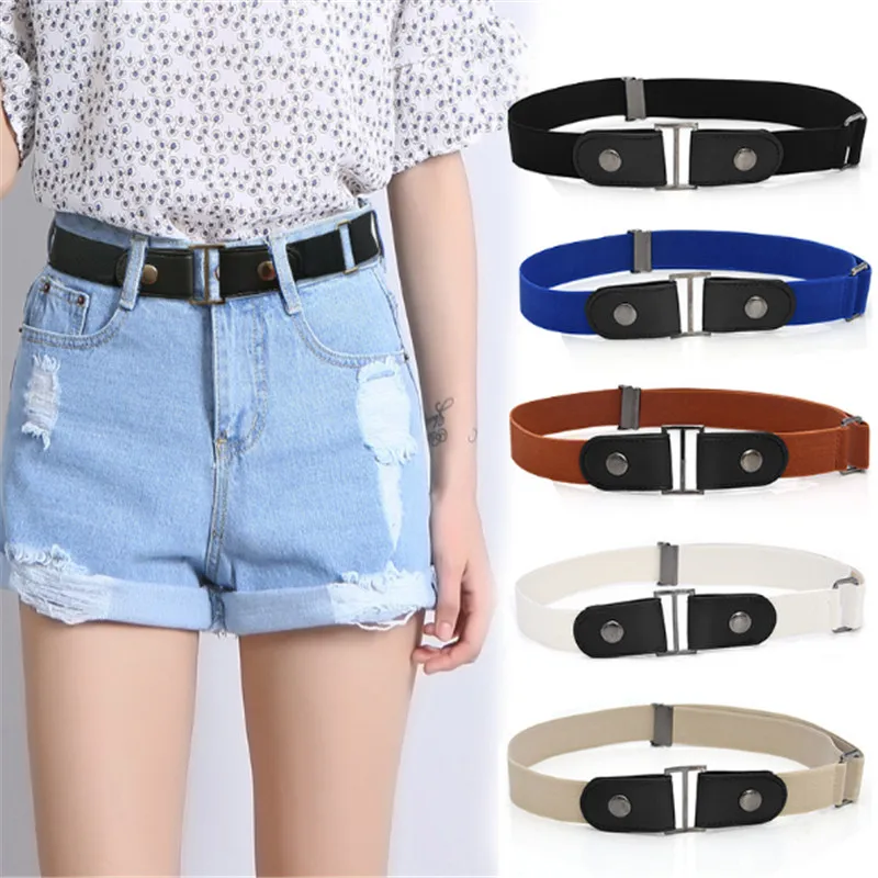 

No Buckle Belt Buckle Free Stretch Belt for Women and Men Jeans Pants