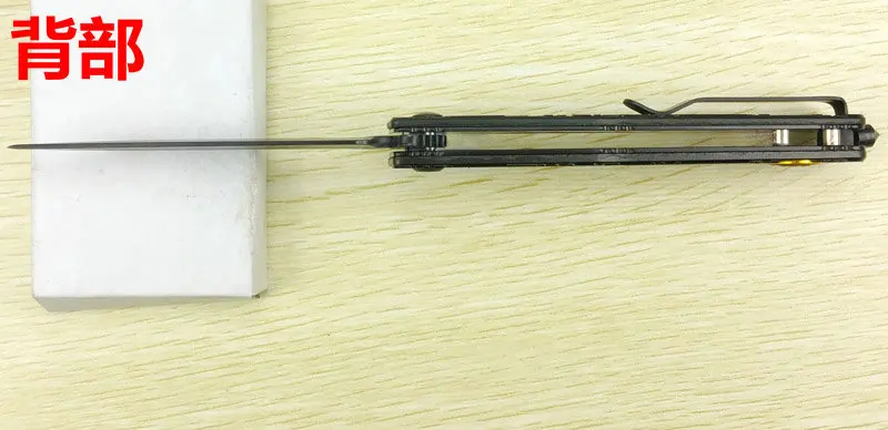 Складной нож Keshaw складной с проекцией свечи рисунком пламени алюминиевой ручкой