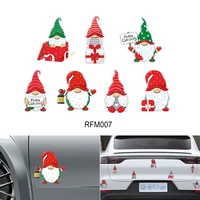 car stickers christmas decoration magnetic decal refrigerator magnets gnomes dwarf reflective sticker car home decor accessories