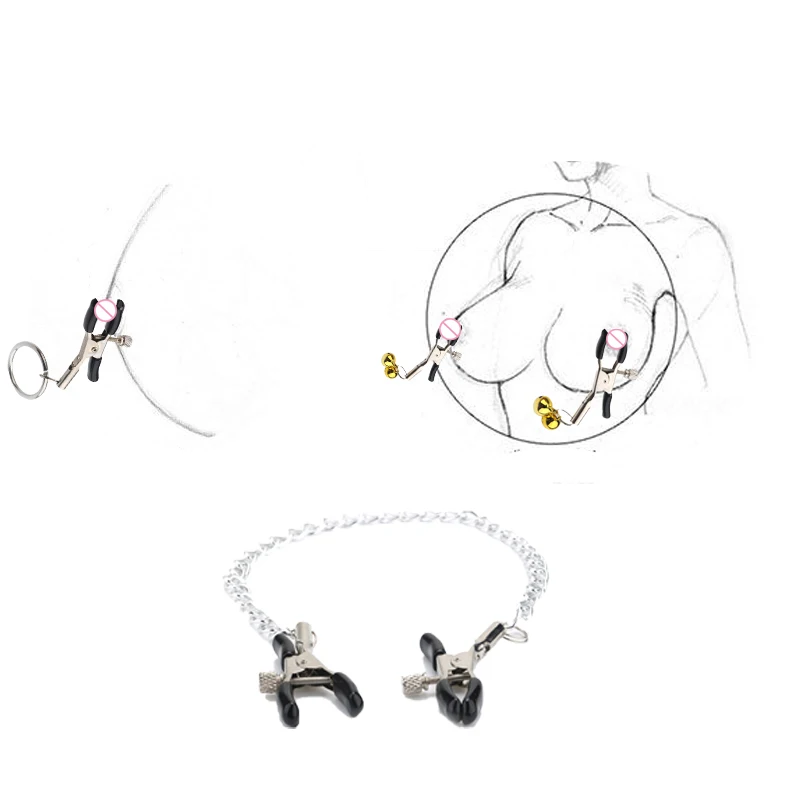 Зажимы для сосков фаллоимитатор без вибратора женщин зажимы груди вагинальный