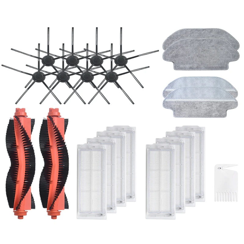 

HOT！-23 Main Brush Side Brush Filter Wipe Kits for Mijia Vacuum Cleaner Household APpliance Parts Replacement Accessories