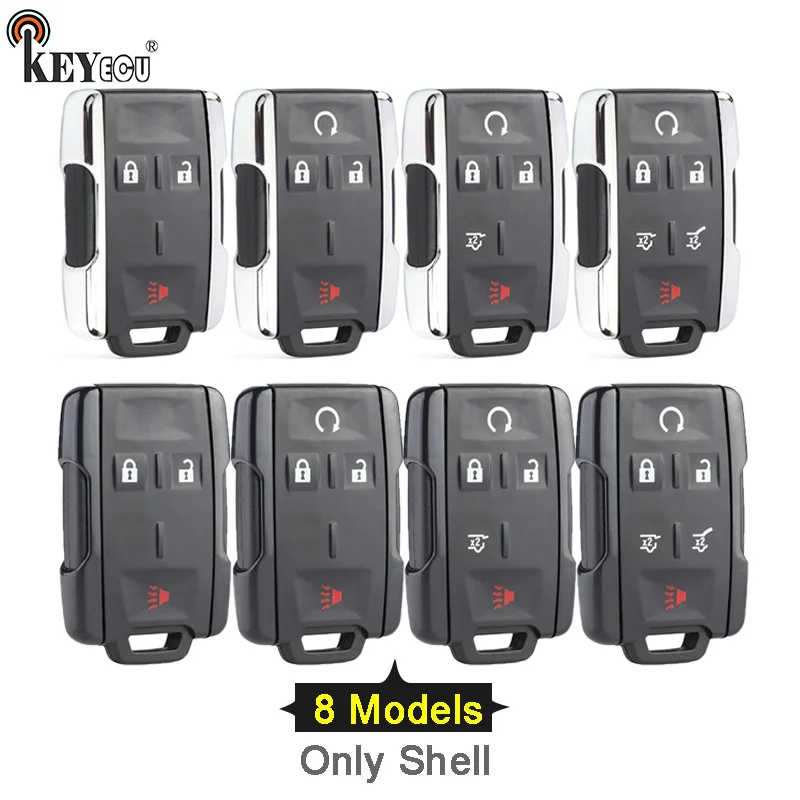 KEYECU для Chevrolet Colorado Silverado 1500 2500 3500 Сьерра пульт дистанционного ключа оболочки чехол