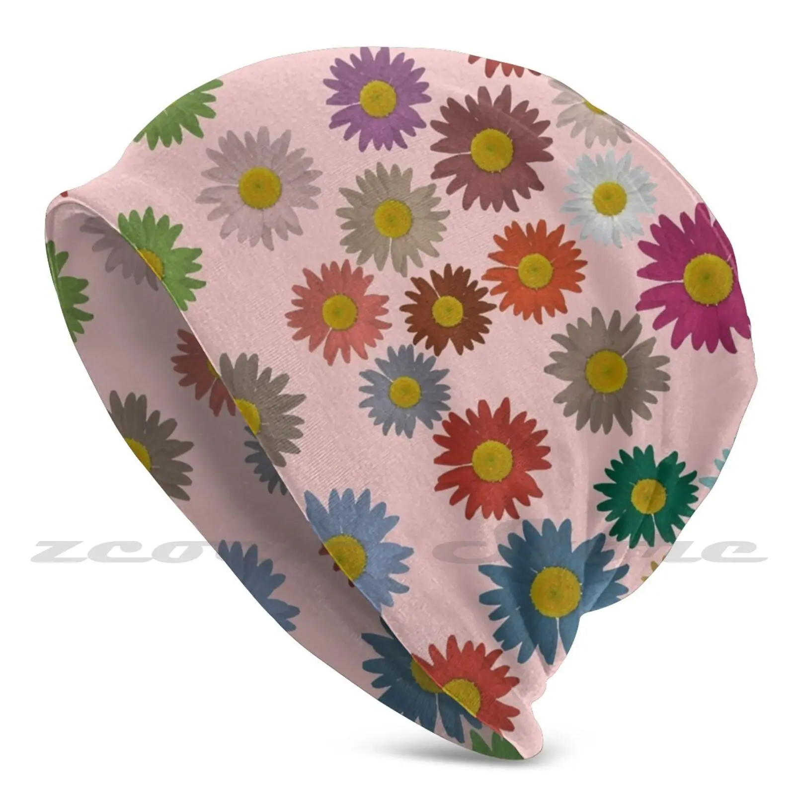 

Трикотажная шапка Copie De Daisies на ультрафиолетовом фоне, эластичная мягкая индивидуализированная шапка с узором, зеленая, маргуерит