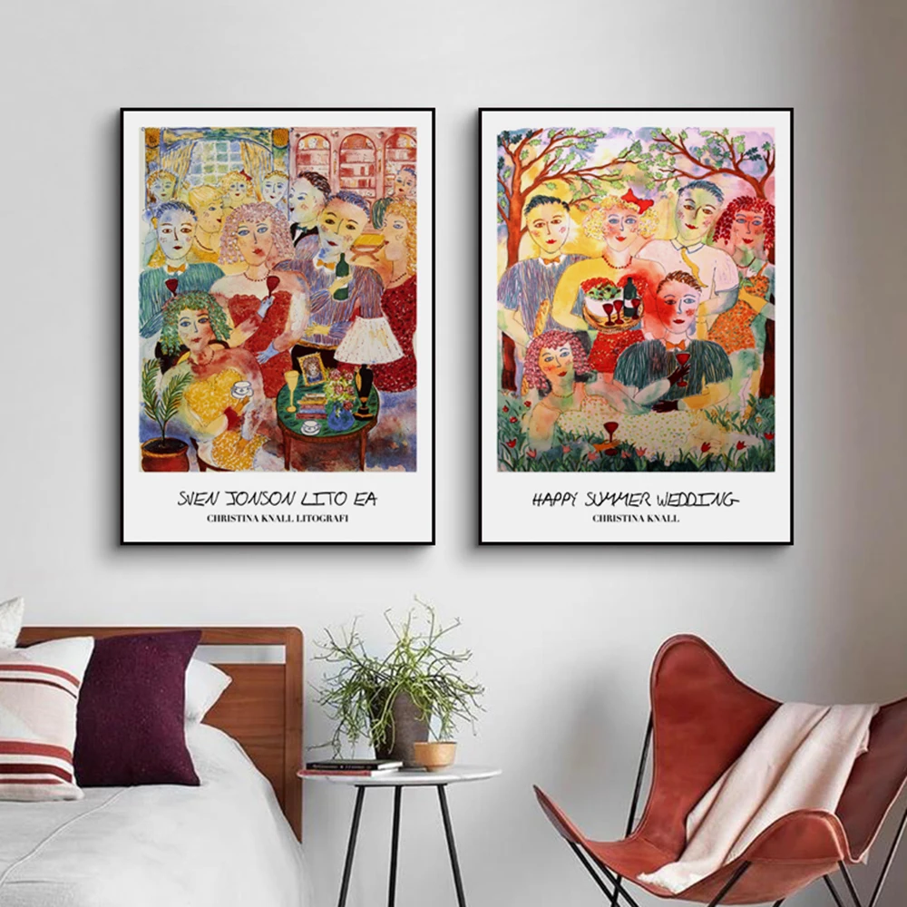 

Abstract Party Oil Canvas Painting Poster And Print Wall Art Wall Picture For Living Room Bedroom Decor Pictures On The Wall
