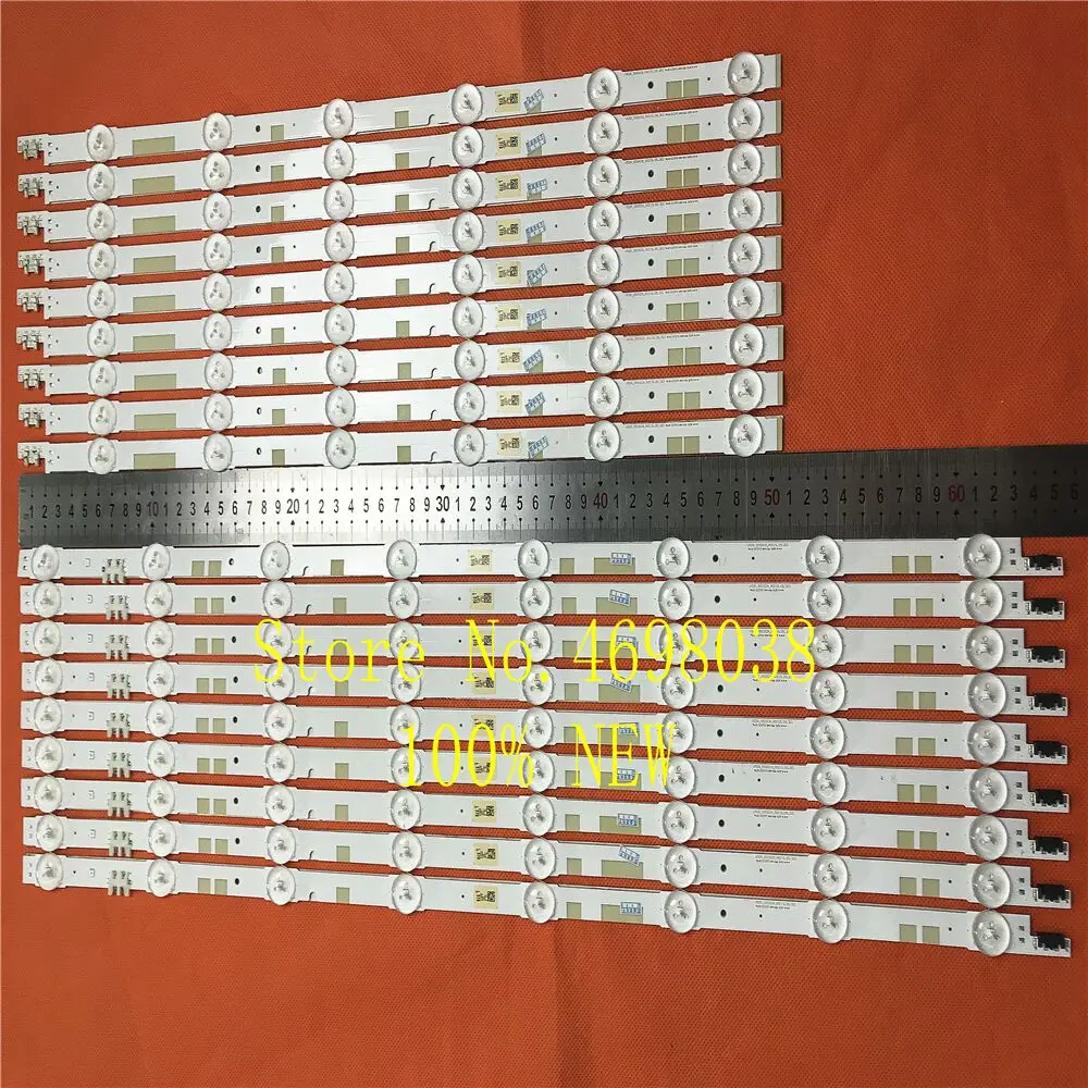 Newl Kit 18 шт. Светодиодная лента подсветки для Samsung UE55JU6800K UE55JU6870U V5DR_550SCA_R0 V5DR_550SCB_R0 BN96