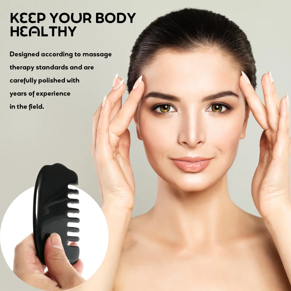 

4Pcs Head Scraping Boards Face Body Massaging Boardd Neck Scraping Plates