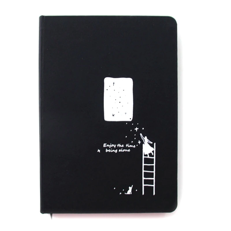 

Черный блокнот с карточками, дневник, самодельная черная бумага, альбом для эскизов 96