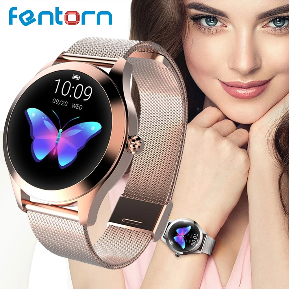 Fentorn Смарт-часы Модные женские Bluetooth умные часы браслет с монитором сна для ios android телефон