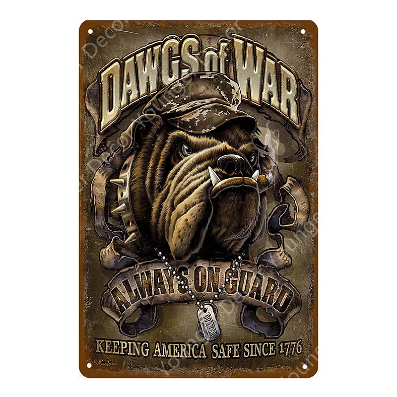 

Warning Beware The Dog Cat Pet Signs Metal Poster Animal Tin Sign Vintage Pub Bar Wall Art Home Decor 20x30cm