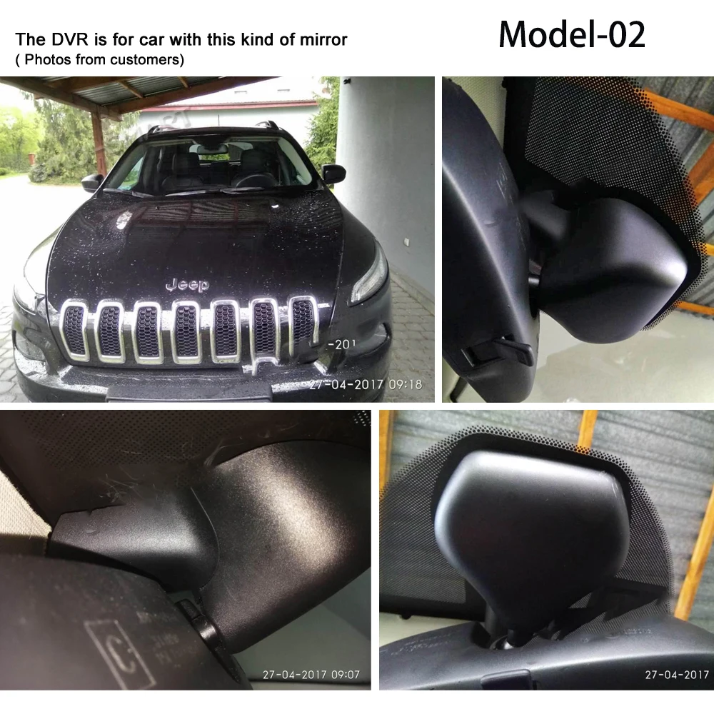 Автомобильный видеорегистратор с Wi Fi цифровой для Jeep Cherokee KL 2014 2015 2016 2017 2018 2019