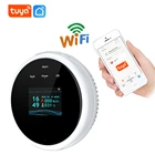 Детектор Утечки Газа Tuya Smart, Wi-Fi, с ЖК-дисплеем