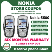 Nokia 6600 refurbished-Original NOKIA 6600 Mobile Phone Camera Unlocked GSM Triband White one year warranty