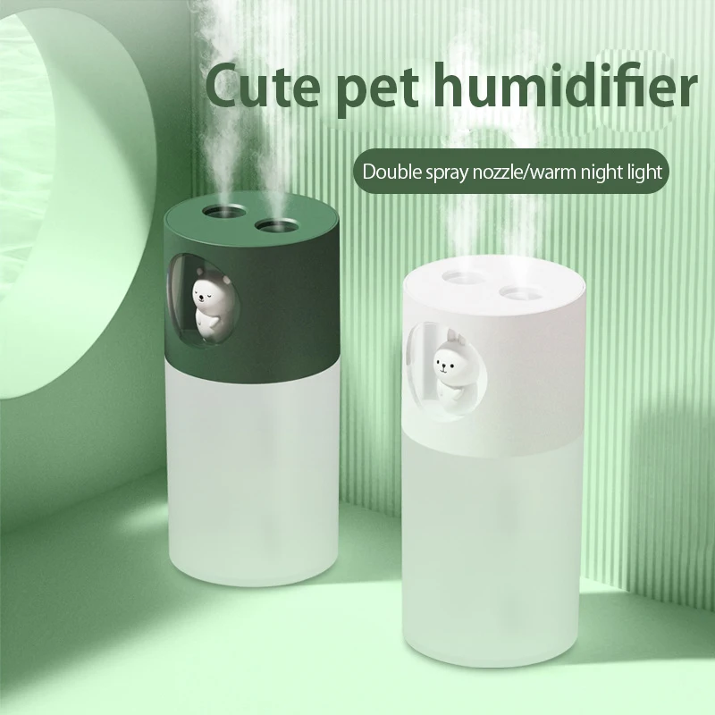 

ELOOLE Portable 270ML Double Nozzle Air Humidifier Spray Diffuser Mini USB Humidification Nano Mist Filling Water For Car Home