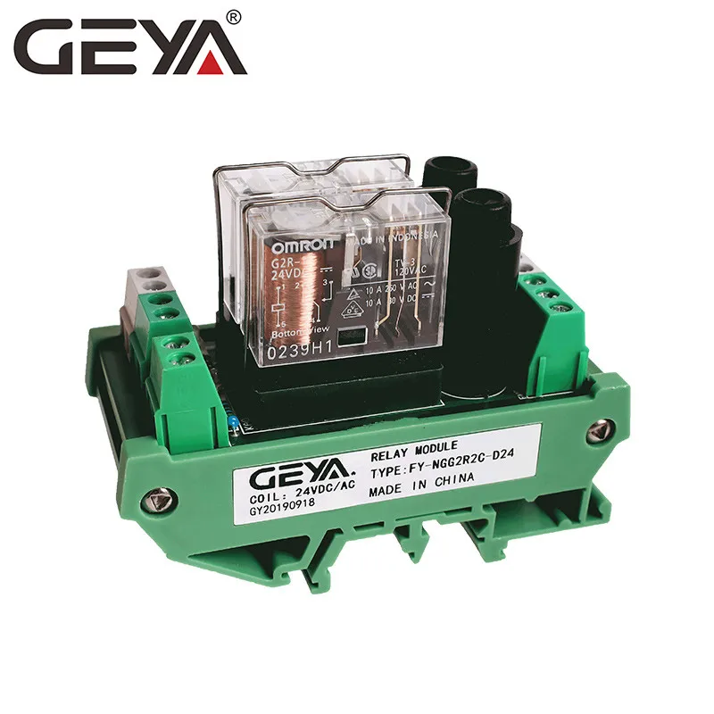 GEYA NGG2R 2 канала PLC контроллер Omron реле 12V 24V с предохранителем 1NO1NC SPDT | Обустройство