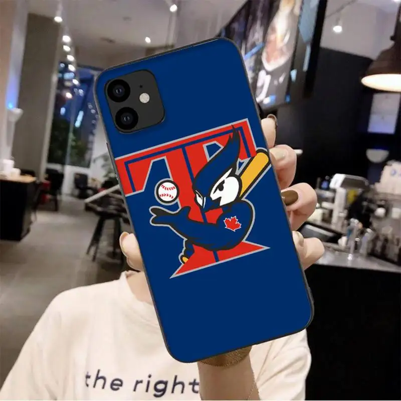 

0 Toronto Blue Jays Black Soft Phone Case For Iphone 6 6s 7 8 Plus XR X XS 11 12 Pro Mini Max