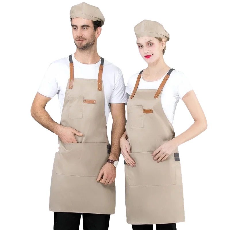 Новая парусиновая обувь хлопчатобумажные фартуки из плотной ткани с карманами