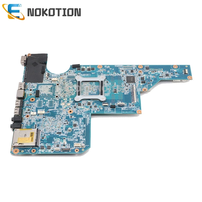 NOKOTION материнская плата для ноутбука hp G62 CQ62 597674-001 DDR3 Материнская плата с разъемом S1 Бесплатный процессор