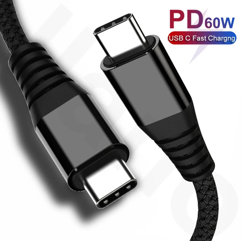 PD 60 Вт Кабель для быстрой зарядки USB Type C к кабель Xiaomi Redmi быстрое зарядное