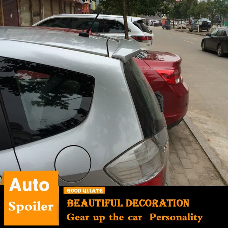 For Honda JAZZ Fit Spoiler 2008-2013 High Quality ABS Material Car Rear Wing Trunk Sport Decoration 2009 2010 2011 | Автомобили и