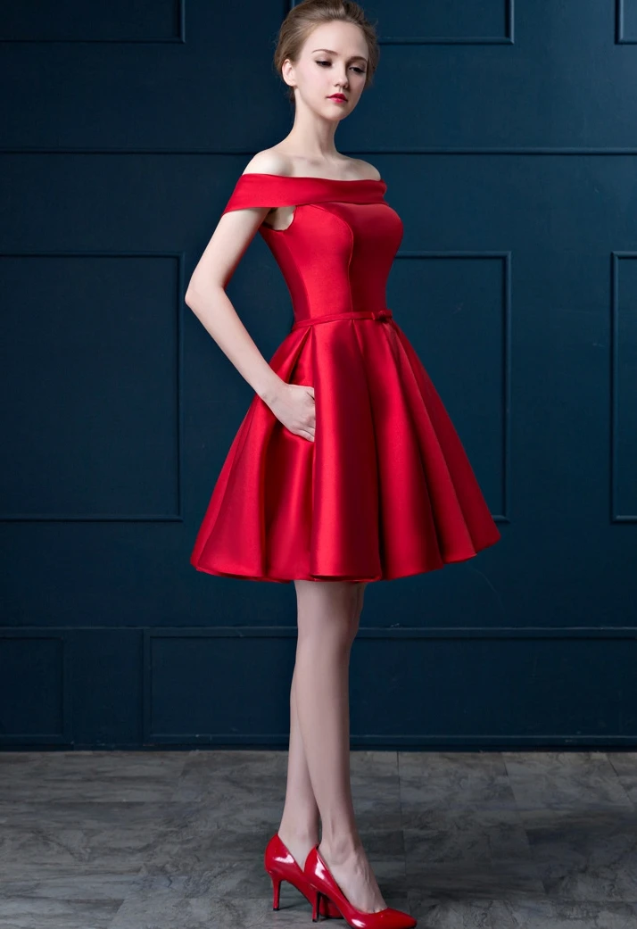 Vestido madrinha новые атласные платья подружки невесты с открытыми плечами и открытой спиной, золотое, королевское, голубое, фиолетовое, розовое, длина до колена, свадебные g