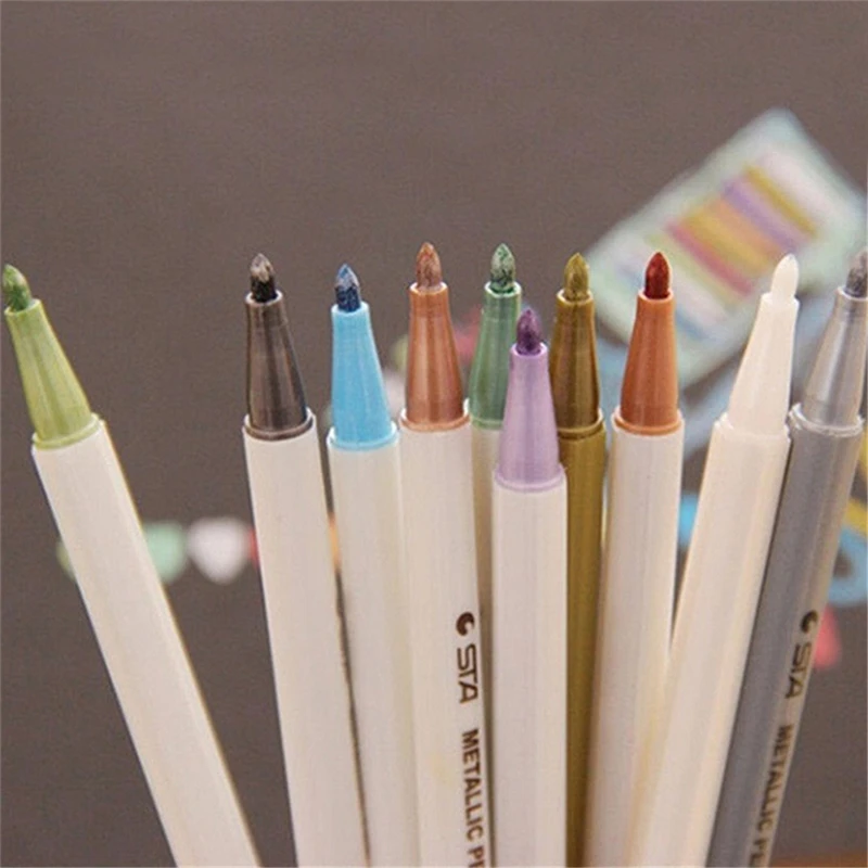 Цветная металлическая тонкая ручка-карандаш маркер сделай сам альбом