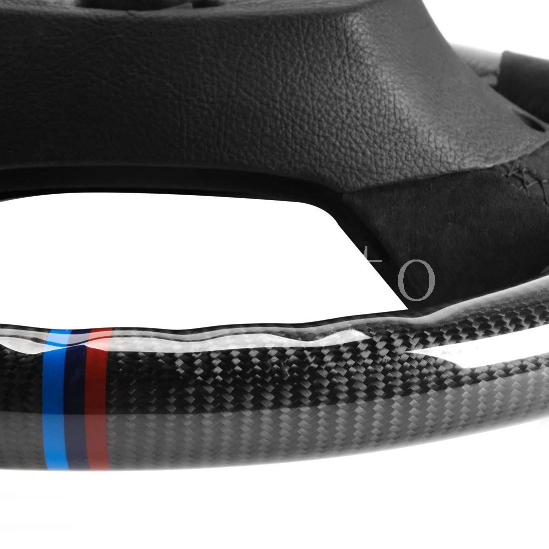 Продажа Руль для BMW 5 6 7 Series F10 F18, руль из углеродного волокна с алькантараром, без рычага переключения передач