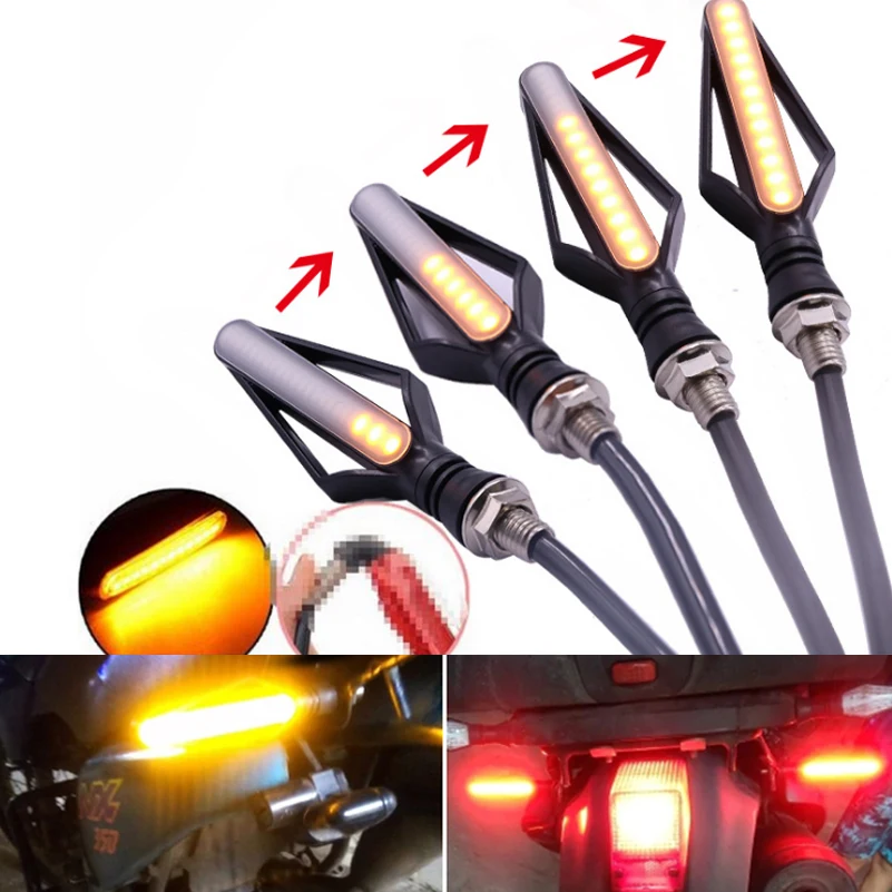 Мотоциклетный светодиодный светильник с поворотным сигналом противотуманный E24