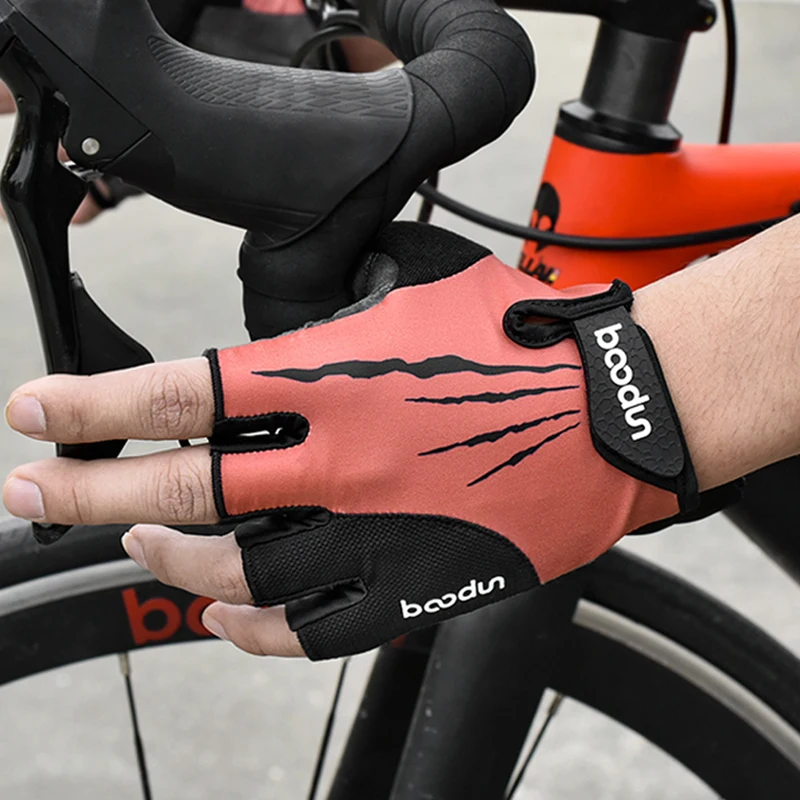 

Half Finger Cycling Gloves Anti-Shock Summer Breathable MTB Road Bike Gloves