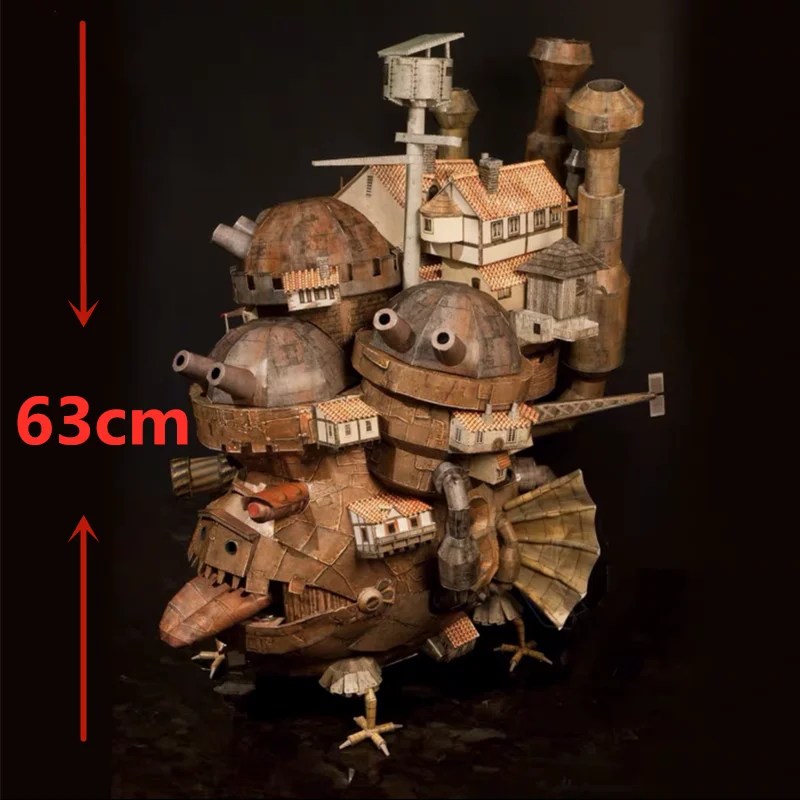 

Howl's Moving Castle 3D Puzzles Paper Model Kits Assemble Jigsaw Adult Kids Gifts Toys Educational Handmade Cartoon Collection