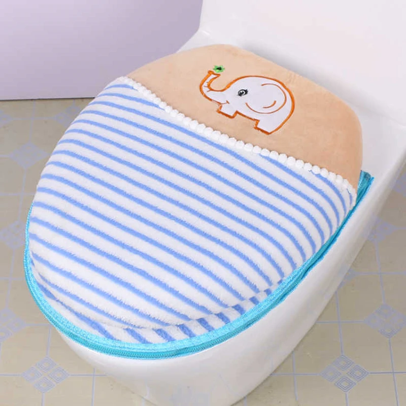 Набор из утолщенного чехла на сиденье унитаза комплект двух предметов