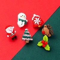hot sale cartoons christmas tree lovely snowman santa claus earrings suitable for unisex kids fashion simple cute christmas gift