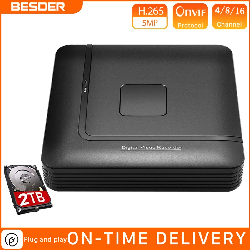 Камера видеонаблюдения BESDER Max камера безопасности с датчиком движения 16 каналов 5