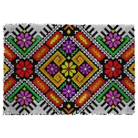 latch hook rug flower veins plush tapestry kits crochet cushion mat diy carpet rug home decor 61cmx85cm
