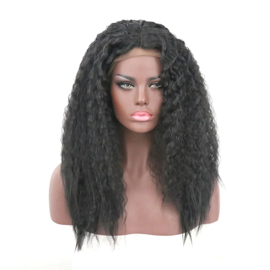 Красота на линии кудрявые 13*4 синтетические волосы кружеве парики волна воды