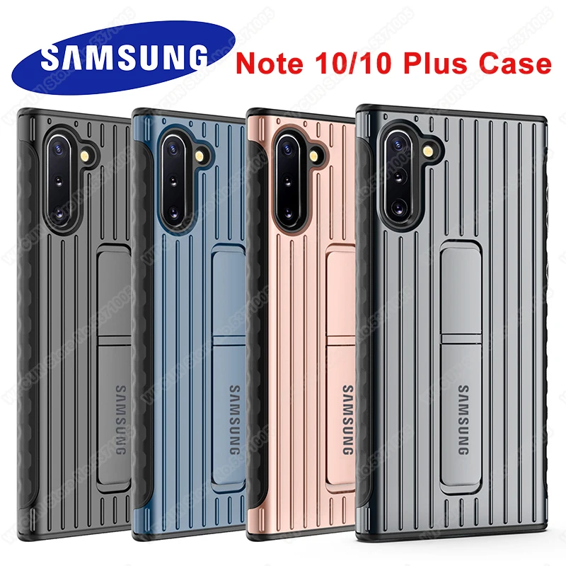 Противоударный чехол-накладка для смартфонов Samsung Galaxy Note 10 Plus с подставкой