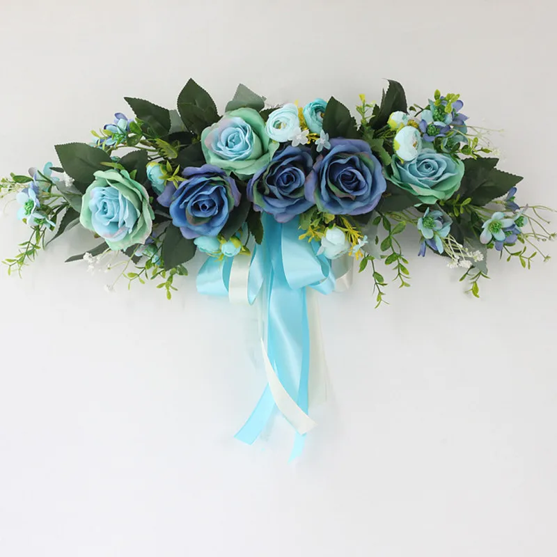 

Rose New Year's Wreath Peony Home Decor Wreaths and Garlands Artificial Flowers Door Decoration Wall Farmhouse Decorations Party