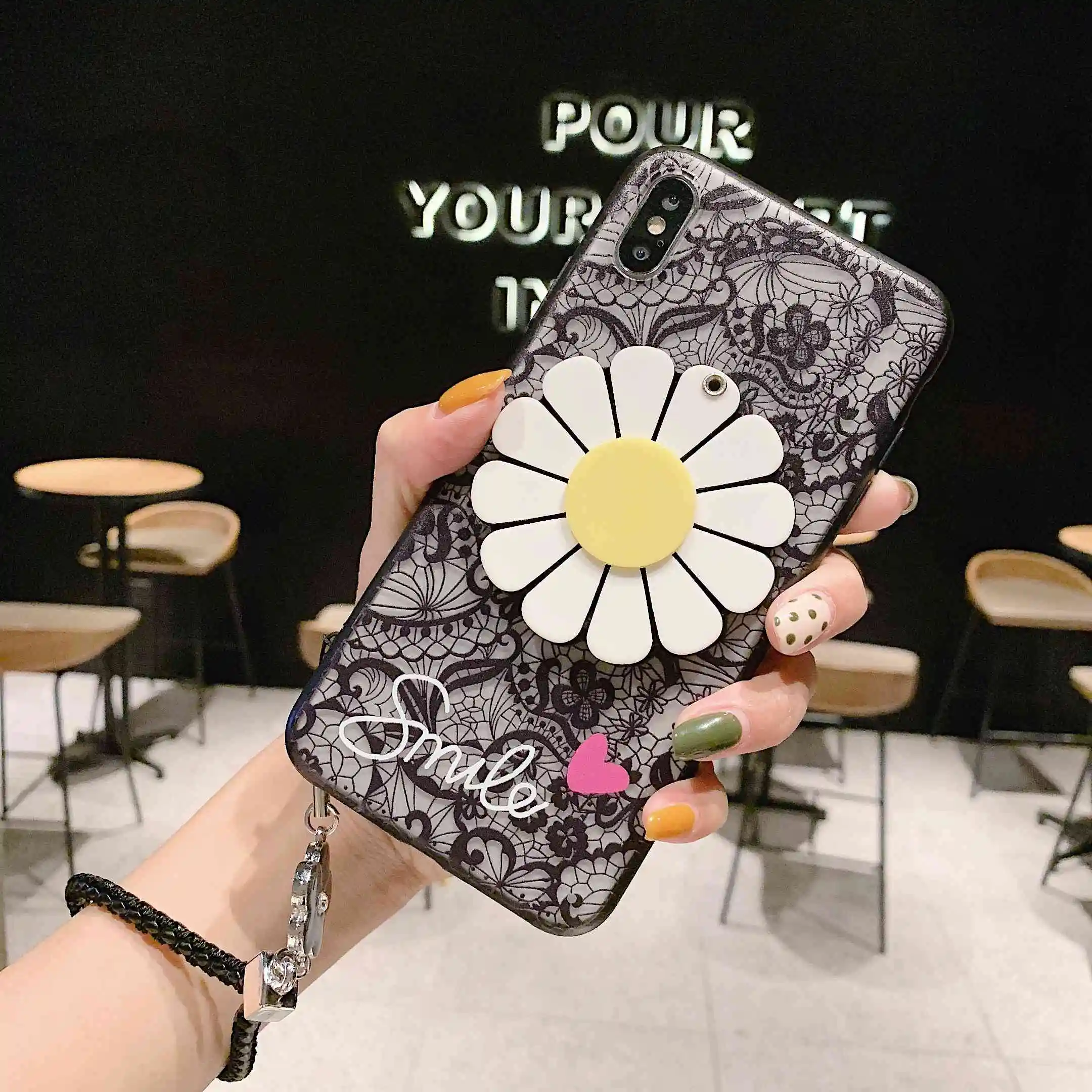 Чехлы для Samsung S9 S8 J530 J730 A320 A520 A720 Note 9 A8 2018 Plus Мультяшные подсолнухи два в одном